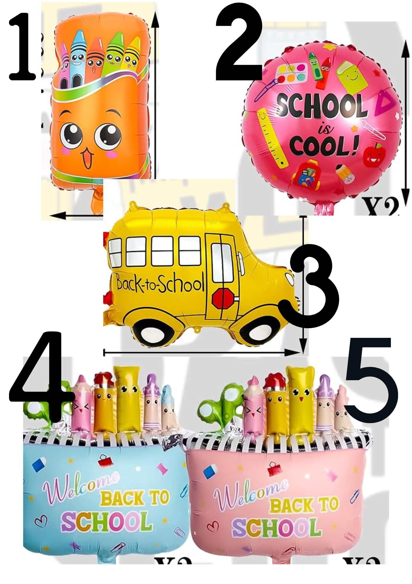 back to school balloon treat basket