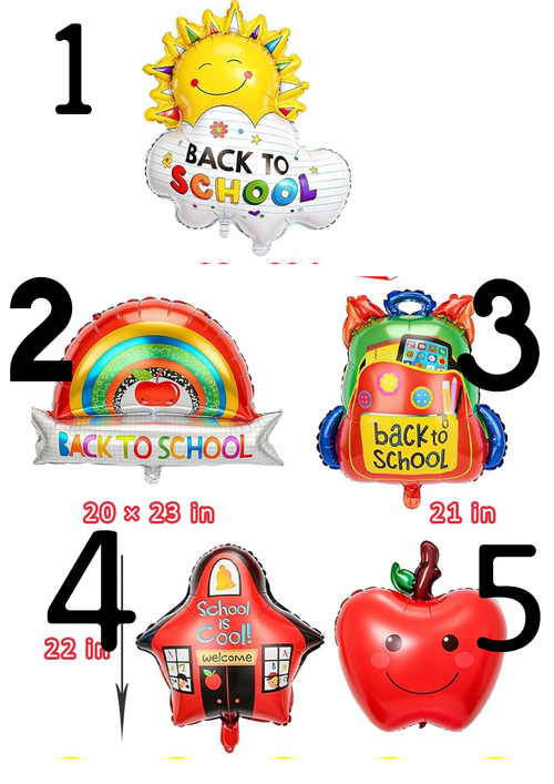 back to school balloon treat basket