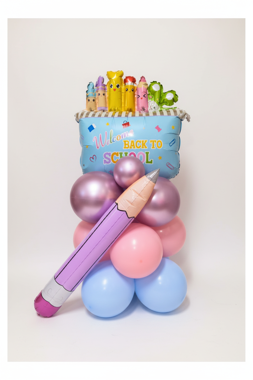 Back to School Balloon Stack