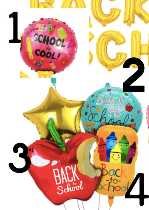Back to school Balloon treat basket